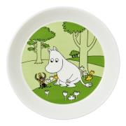 Moomin Arabia - Muumi Lautanen Muumipeikko 19 cm Nurmenvihreä