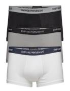 Mens Knit 3-Pack Trunks Bokserit Multi/patterned Emporio Armani