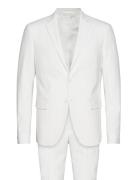 Plain Mens Suit - Normal Lenght Puku White Lindbergh