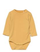 Body Ls Bodies Long-sleeved Orange Minymo