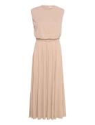 Long Midi Length Dress Maksimekko Juhlamekko Beige IVY OAK