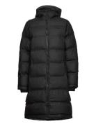 Leia Coat Topattu Pitkä Takki Black Tretorn