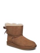 K Mini Bailey Bow Ii Bootsit Nauhalliset Saapikkaat Brown UGG