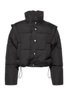 Mei Puffer Jacket Vuorillinen Takki Topattu Takki Black Gina Tricot