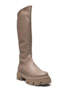 Mana Boot Korkeavartiset Saapikkaat Beige Steve Madden