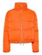 Short Puffer Jacket Vuorillinen Takki Topattu Takki Orange Coster Cope...