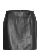 Big Button Skirt Lyhyt Hame Black Stand Studio