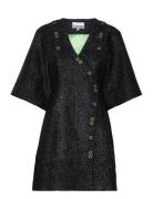 Sparkle Mini Dress Lyhyt Mekko Black Ganni