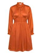 Billie Dress Lyhyt Mekko Orange Love Lolita