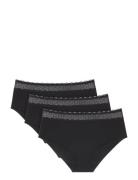 Feel Of Modal Midi 3P Alushousut Brief Tangat Black Triumph