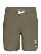 Swim Shorts With Elastic Waist And Uimashortsit Khaki Green Knowledge ...