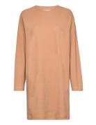 Barbara Dress Gots Lyhyt Mekko Beige Basic Apparel