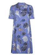 Cucama Short Dress Lyhyt Mekko Blue Culture