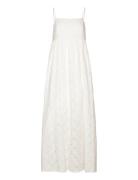 Slfbonita Maxi Broderi Strap Dress B Maksimekko Juhlamekko White Selec...