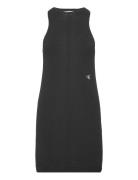 Knitted Tank Dress Lyhyt Mekko Black Calvin Klein Jeans