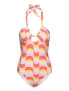 Modern Take Drawstring Halter Piece Uimapuku Uima-asut Pink Seafolly