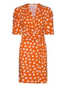 Dvf Duncan Dress Lyhyt Mekko Orange Diane Von Furstenberg