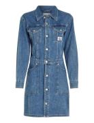 Trucker Dress Lyhyt Mekko Blue Calvin Klein Jeans