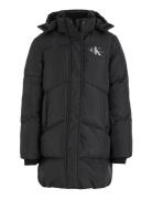 Ck Long Puffer Coat Toppatakki Black Calvin Klein