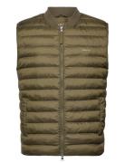 Light Padded Bomber Vest Liivi Khaki Green GANT