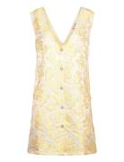 Cille Dress Lyhyt Mekko Yellow A-View