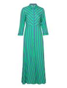 Yassavanna Long Shirt Dress S. Maksimekko Juhlamekko Blue YAS