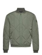 Signature Quilt Bomber Bombertakki Takki Green Calvin Klein