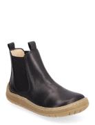 Booties - Flat - With Elastic Bootsit Nauhalliset Saapikkaat Black ANG...