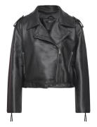 Basic Biker Jacket Nahkatakki Black Gina Tricot