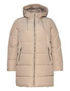 Carnewdolly Long Puffer Coat Otw Topattu Pitkä Takki Beige ONLY Carmak...