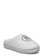 Th Emblem Felt Slipper Aamutossut Tohvelit Grey Tommy Hilfiger