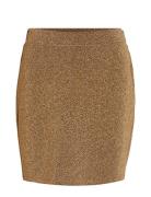 Vimynte Hw Short Skirt/Ka Lyhyt Hame Gold Vila