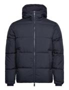 Slhdan Short Puffer Jacket O Vuorillinen Takki Topattu Takki Navy Sele...