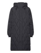 Long Puffer Vuorillinen Takki Topattu Takki Black Lee Jeans