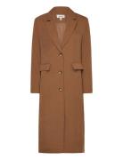 Vmmathilde Long Tailored Blazer D2 Ohut Pitkä Takki Brown Vero Moda