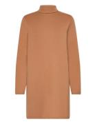 Vmmathilde Ls Flat Long Knit D2 Lyhyt Mekko Brown Vero Moda