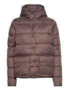 Outdoor Coat Vuorillinen Takki Topattu Takki Brown Ilse Jacobsen