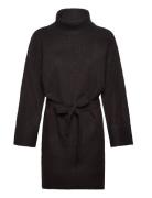 Virolfie L/S Tie Belt Knit Dress - Noos Lyhyt Mekko Black Vila