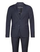 Bs Napa Slim Fit Suit Set Puku Navy Bruun & Stengade