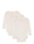 Melange 3 Pack Ls Bodies Bodies Long-sleeved Cream Copenhagen Colors