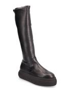 Heavenly Boot Korkeavartiset Saapikkaat Black Steve Madden