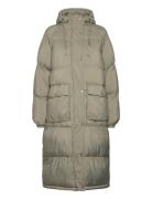 Nanna Puffer Coat Vuorillinen Takki Topattu Takki Green Noella