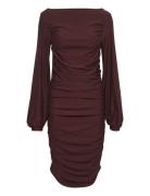 Rifagz Ls Dress Lyhyt Mekko Brown Gestuz