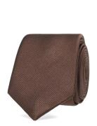 Slim Tie Solmio Kravatti Brown Amanda Christensen