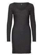 Onlastra L/S V-Neck Glitter Dress Jrs Lyhyt Mekko Black ONLY