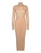 Sheer Knit Maxi Dress Maksimekko Juhlamekko Beige REMAIN Birger Christ...