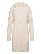 Onltessa Carey L/S Hood Dress Nca Knt Lyhyt Mekko Beige ONLY