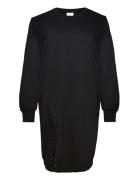 Careya L/S O-Neck Dress Swt Lyhyt Mekko Black ONLY Carmakoma