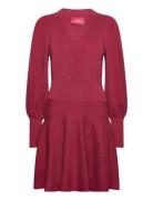 Jules Merino Dress Lyhyt Mekko Burgundy Ella&il