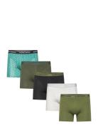 Cotton Stretch Boxer 5P Bokserit Khaki Green Björn Borg